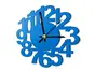 Ceas de perete Office, Folina, din plexiglass bleu lucios