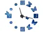 Ceas perete, Folina, model Mariposa, ceas din oglindă acrilică albastră