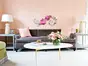 Decoraţiune perete Daisy, Folina, culoare oglindă roz, dimensiune decorațiune 100x70 cm