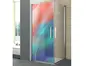 Folie cabină duş, Folina, sablare cu model abstract colorat Silk, autoadezivă, rolă de 100x210 cm