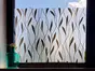 Folie geam autoadezivă Chiavari, Folina, model elegant negru, 100 cm lăţime	