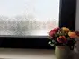 Folie geam autoadezivă Imani, Folina, model elegant gri, 100 cm lăţime