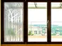 Folie geam autoadezivă Palissade, Folina, model crengi, gri - 100x210 cm