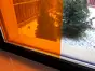 Folie geam transparentă electrostatică portocalie Penstick