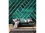 Fototapet Artdeco, Komar, model geometric verde, pe suport vlies, 300x250 cm