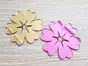 Set 2 stickere oglindă Floare, Folina, auriu și roz, dimensiune sticker 10 cm