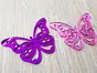 Set 2 stickere oglindă Fluture, Folina, mov și roz, dimensiune sticker 12x9 cm