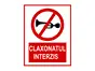Sticker Claxonatul interzis 15x23 cm