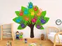 Sticker Copacul Clasei, Folina, pentru copii, multicolor, planșă mare de 145 cm, racletă de aplicare inclusă