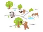 Sticker Animalele pădurii, Magicfix, pentru copii, multicolor