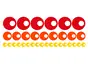 Stickere decorative Dots, Folina, multicolor, set 33 stickere