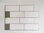 Faianţă autoadezivă 3D Smart Tiles Blanca, Folina, alb, set faianță 10 bucăţi