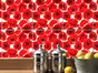 Sticker faianţă Maci Roşii, Folina, decorațiune cu model floral, sticker set 30 bucăţi