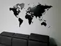 Sticker Harta lumii, Folina, negru, planșă mare de 100x200 cm, racletă de aplicare inclusă
