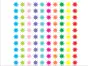 Stickere Steluţe, Folina, autoadeziv, multicolor, set 100 bucăți