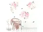 Stickere flori, Folina, bujori roz