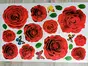 Stickere flori, Folina, trandafiri roşii