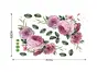 Stickere perete, Folina, model floral mov, 50x70 cm
