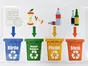Stickere reciclare selectivă, Folina, set 4 stickere
