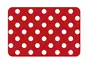 Suport farfurie masă Venito, d-c-fix, PVC, roşu cu buline albe, 29x44 cm