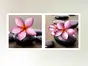 Tablou Orhidee, Eurographics, din sticlă, imprimeu floral, multicolor, set 2 bucăți