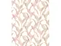 Tapet ivoire cu frunze bej şi roz, cu sclipici argintiu, Erismann Elle decoration, 1020705