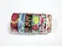 Set 6 role washi tape, benzi adezive cu flori, Folina MIX10