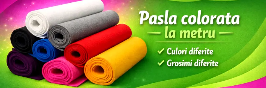 pasla colorata la metru