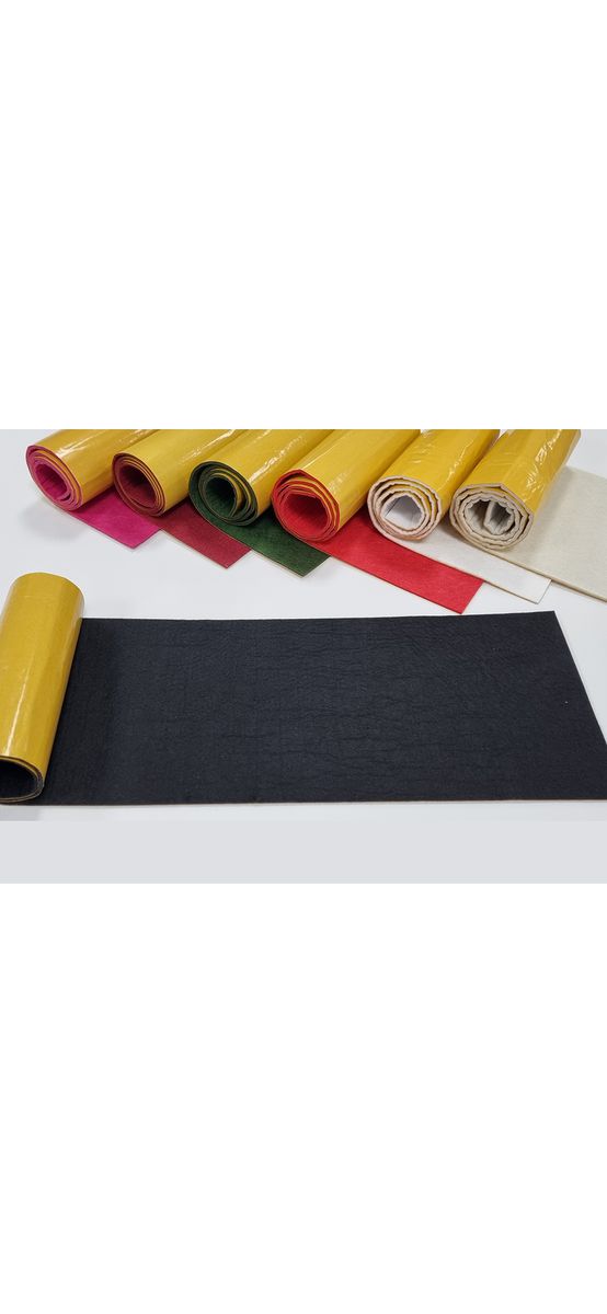 Pâslă autoadezivă, fetru autoadeziv, culoarea neagră, pentru protecție suprafețe, rolă de 20x100 cm