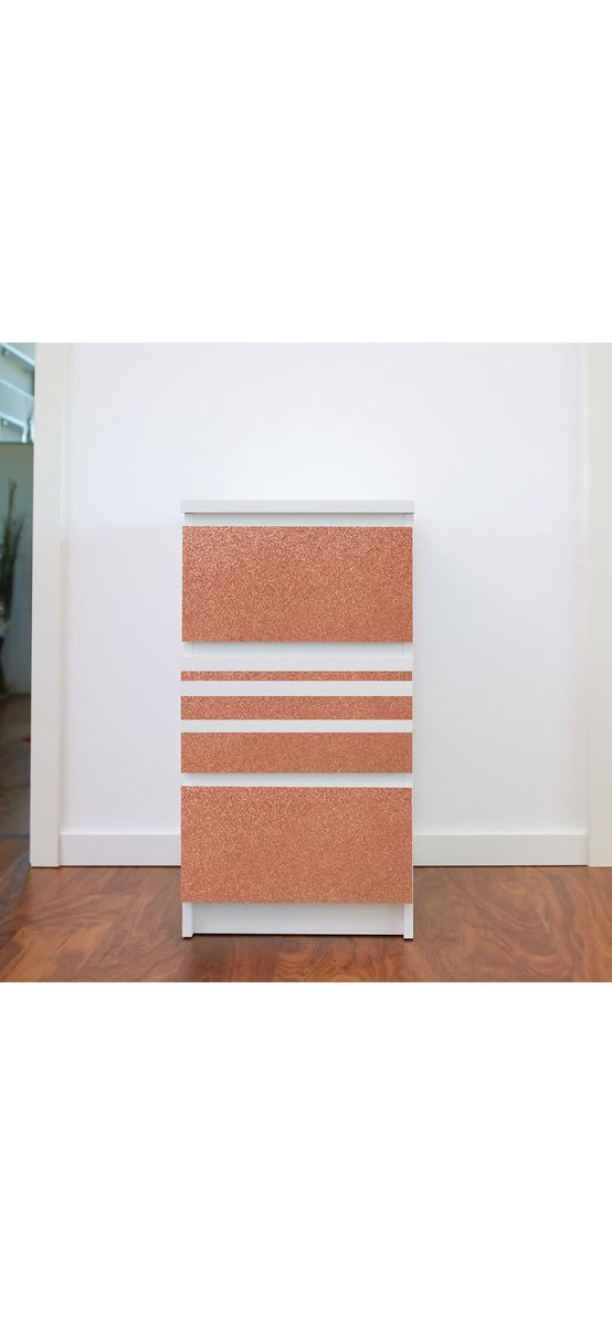 Autocolant decorativ Glitter Copper, d-c-fix, cupru cu sclipici, rolă de 67x200 cm