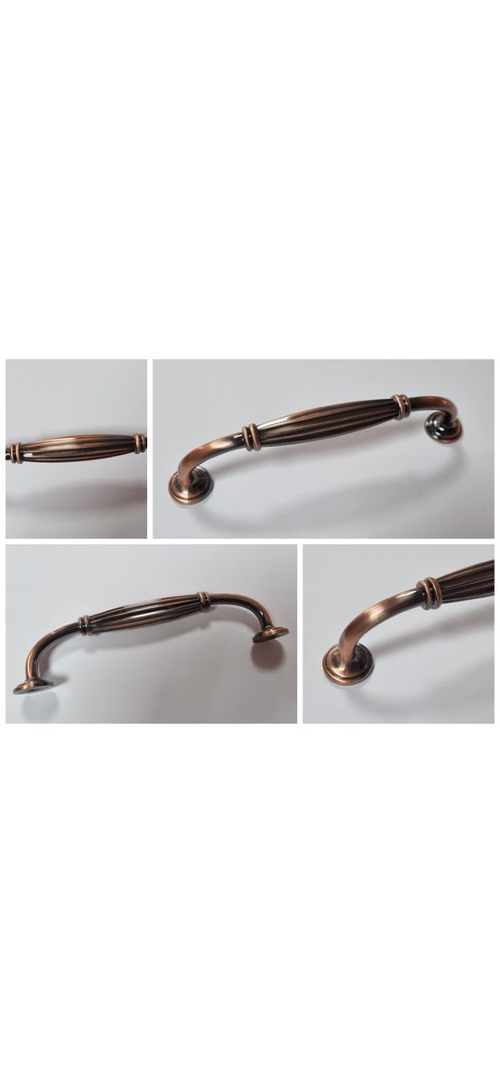 Mâner mobilă metalic cupru, Folina 8831, model clasic, 128mm distanţa dintre punctele de fixare