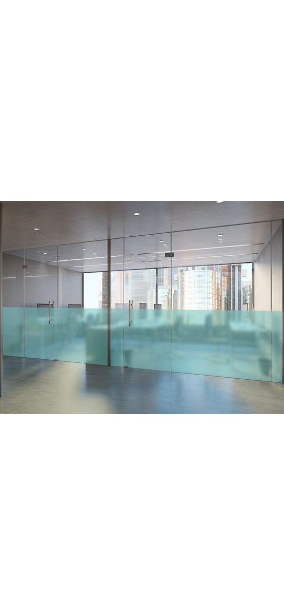 Folie geam sablat vernil, Folina Aquamarine Green, translucidă, autoadezivă, rolă de 200 x 120 cm
