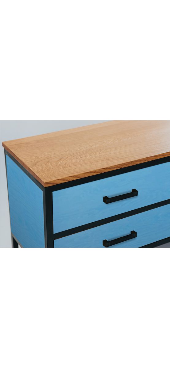 Autocolant mobilă imitaţie lemn bleu mat 3607, 120 cm lăţime