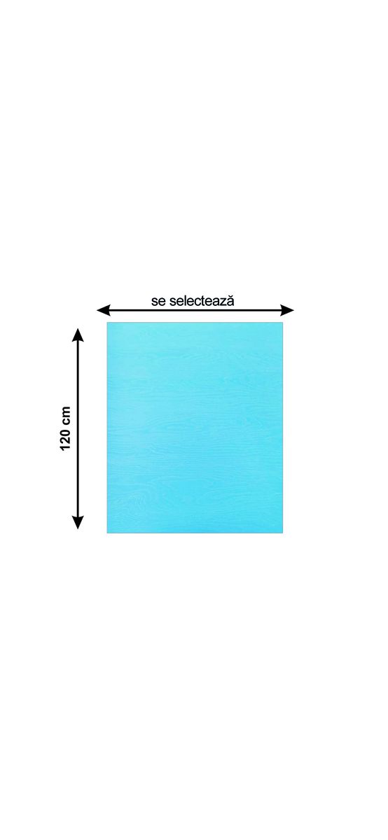 Autocolant mobilă imitaţie lemn bleu mat 3607, 120 cm lăţime