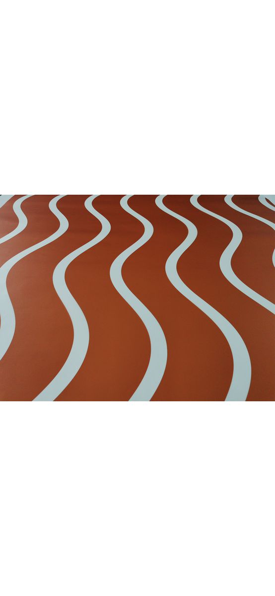 Folie geam autoadezivă Apricot, Folina, oranj cu valuri albe, 120 cm lăţime