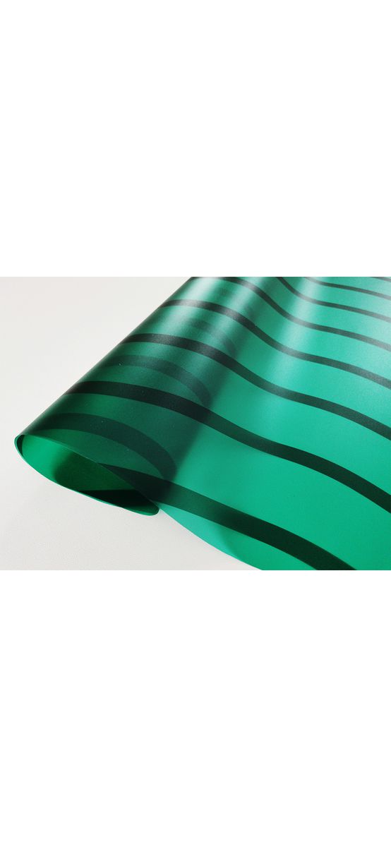 Folie geam autoadezivă Jade, Folina, verde cu valuri, 120 cm lăţime