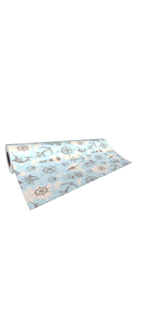 Autocolant mobilă decorativ, Folina, decor marin,100 cm lăţime