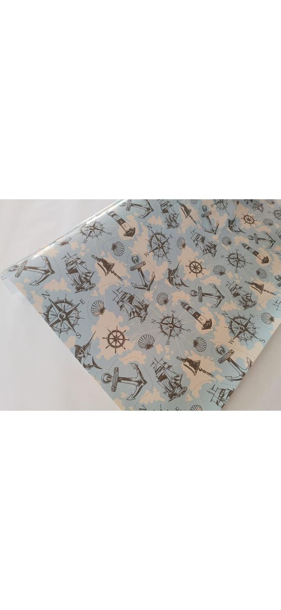 Autocolant mobilă decorativ, Folina, decor marin,100 cm lăţime