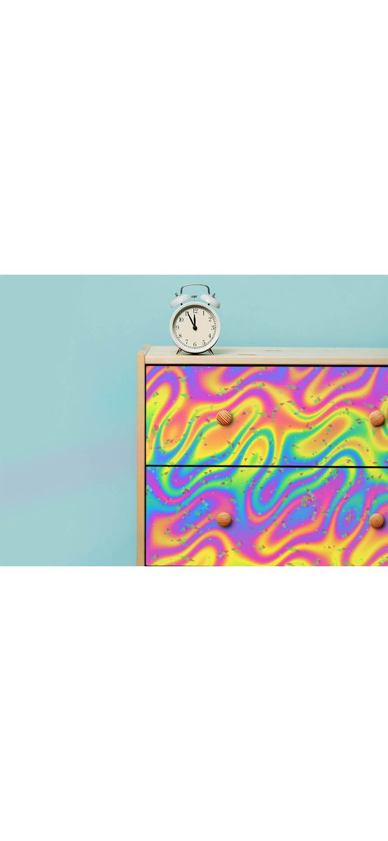 Autocolant holografic decorativ, Folina, model HOL02, 60x200 cm 