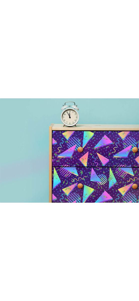 Autocolant holografic decorativ, Folina, model HOL05, 60x200 cm 