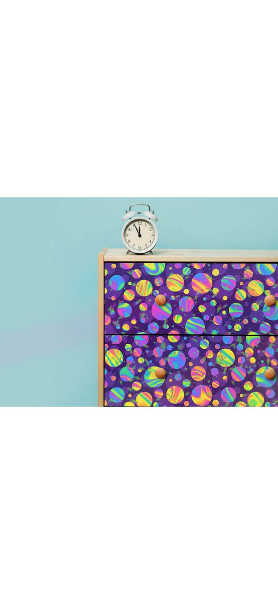 Autocolant holografic decorativ, Folina, model HOL07, 60x200 cm 