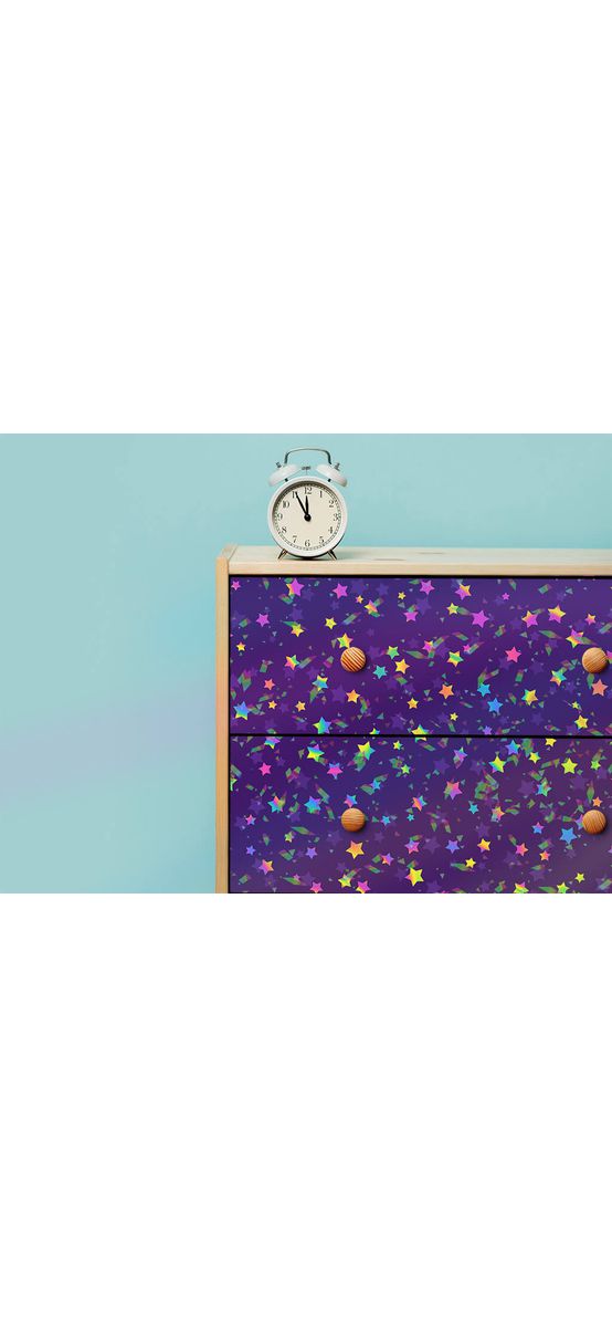 Autocolant holografic decorativ, Folina, model HOL08, 60x200 cm 