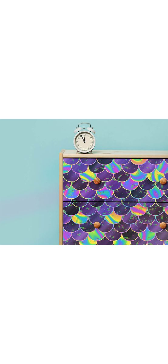 Autocolant holografic decorativ, Folina, model HOL11, 60x200 cm 