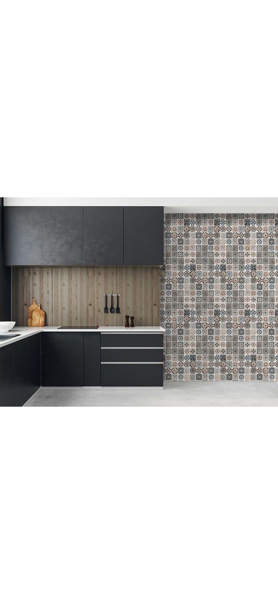 Autocolant faianţă decorativă Rustica, Folina, bej - 120 cm lăţime