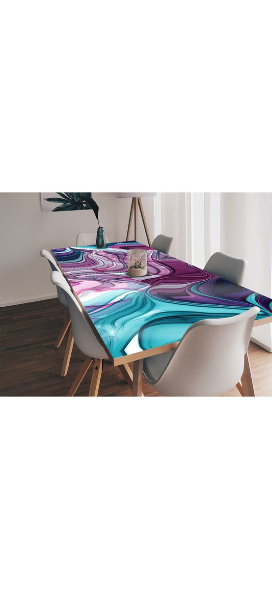 Autocolant blat masă, model abstract, rolă de 100 x 100 cm, racletă inclusă