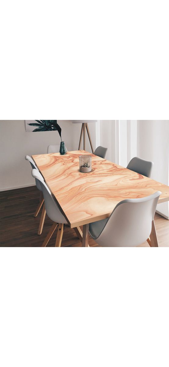 Autocolant blat masă, model abstract bej, 100 x 100 cm, racletă inclusă