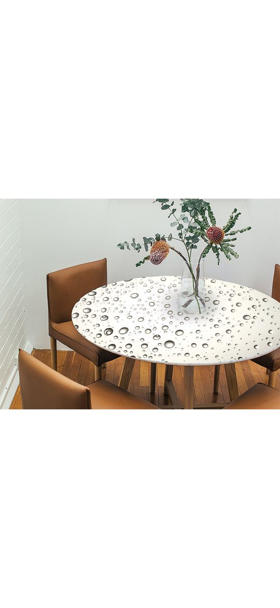 Autocolant blat masă, model brumă, 100 x 100 cm, racletă inclusă