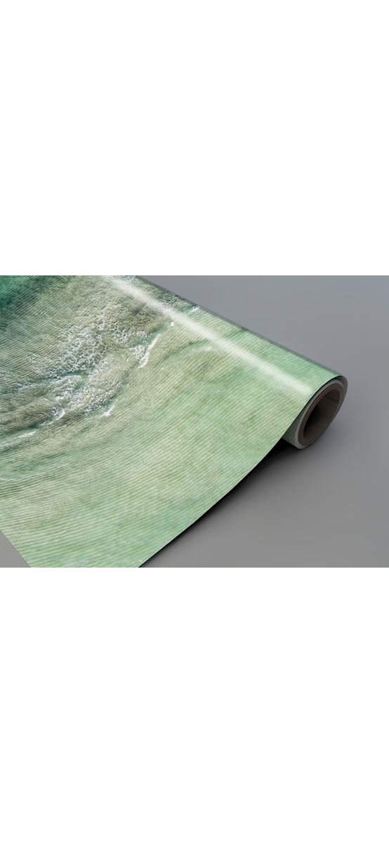 Autocolant blat masă, model valuri, 100 x 100 cm, racletă inclusă