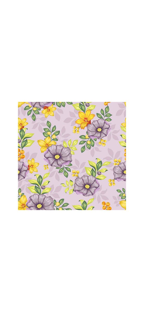 Autocolant mobilă decorativ, Folina, model floral lila, rola de 60x200cm