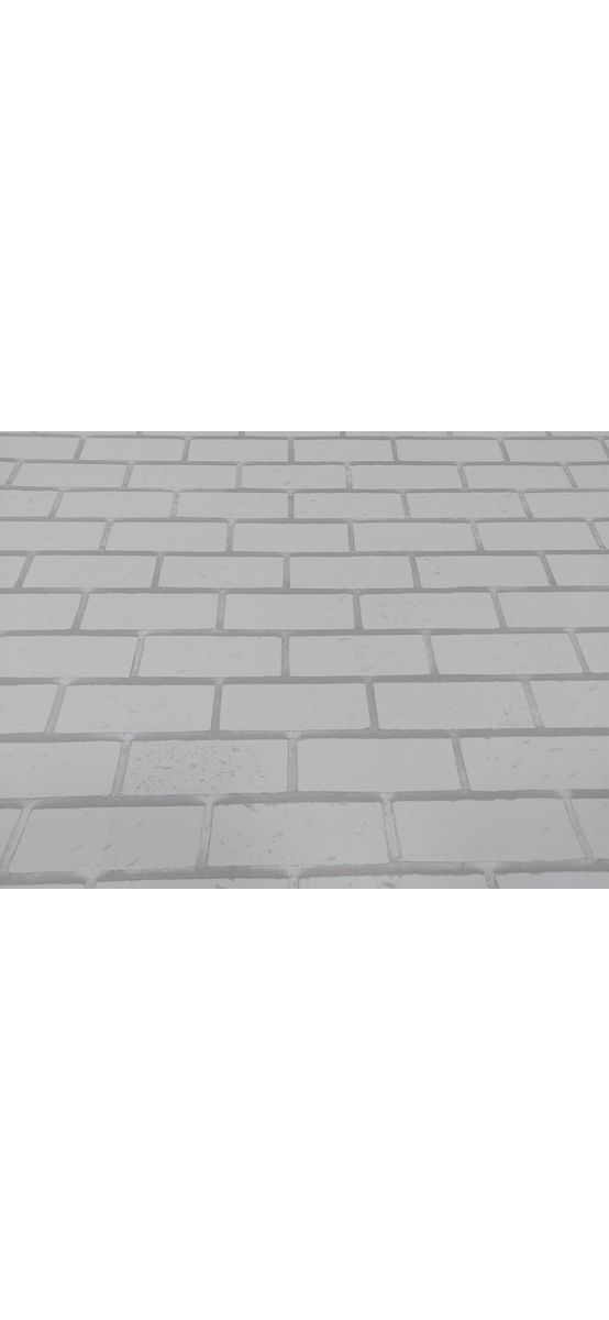 Autocolant perete cărămidă albă, Folina, 130 cm lăţime